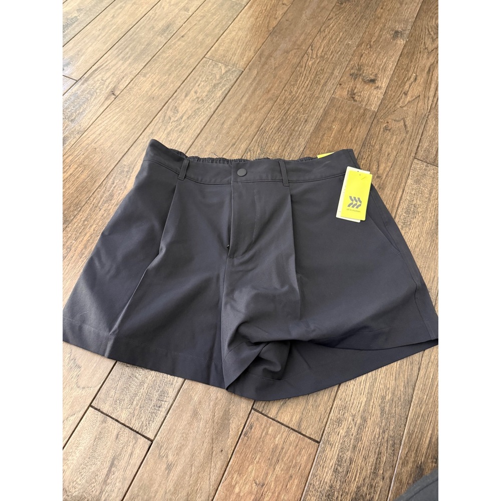 All in Motion Golf Shorts Womens Medium Black Woven High Rise 4" Inseam New